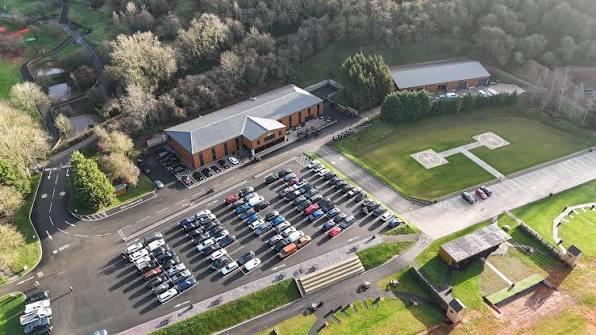 Eaton Hall Shooting Ground from above